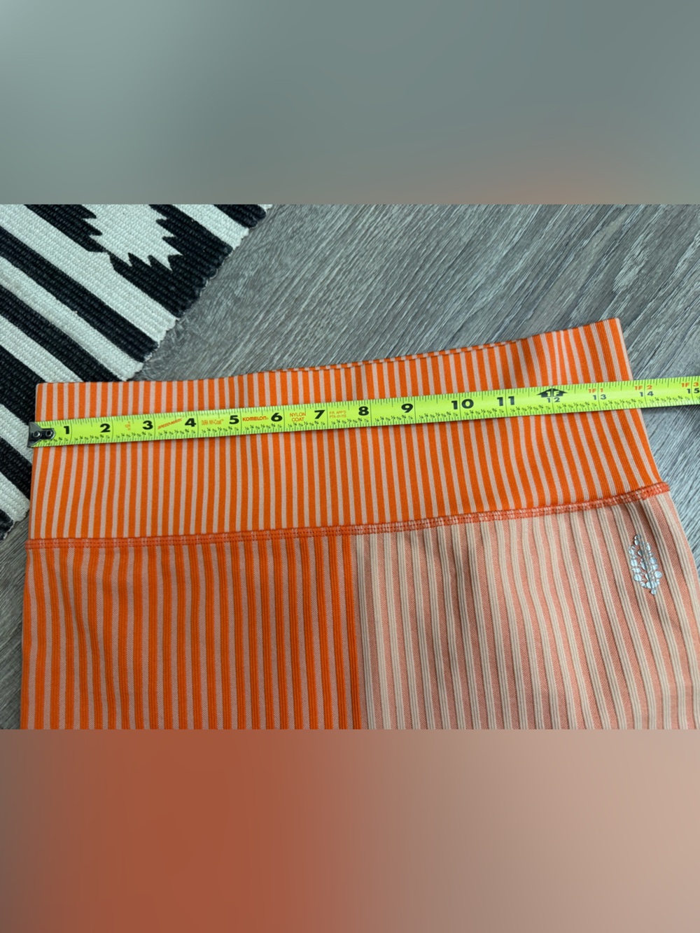 FP Movement by Free People Orange Colorblock “Striped Mixing Shorts” in Papaya - Picture 5 of 8